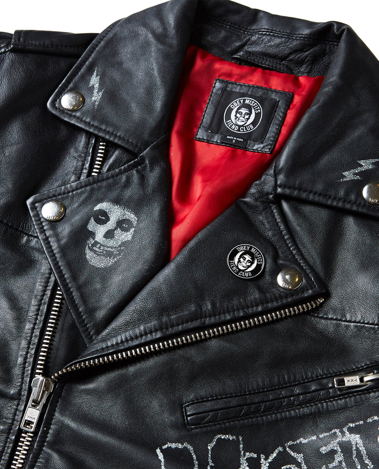 OBEY X MISFITS LIMITED EDITION LEATHER JACKET