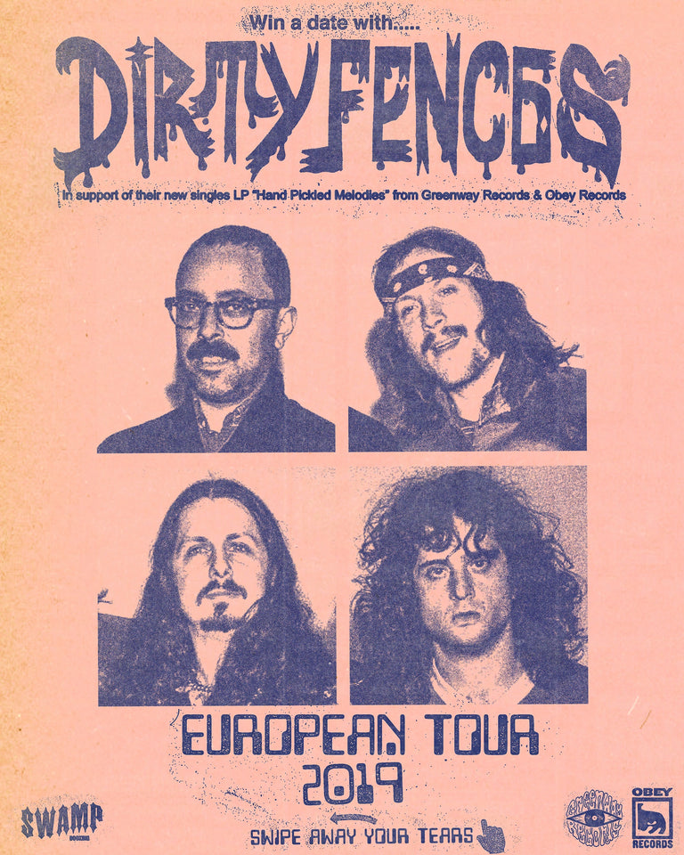 DIRTY FENCES EURO TOUR DATES + NEW LP 'HAND PICKLED MELODIES'