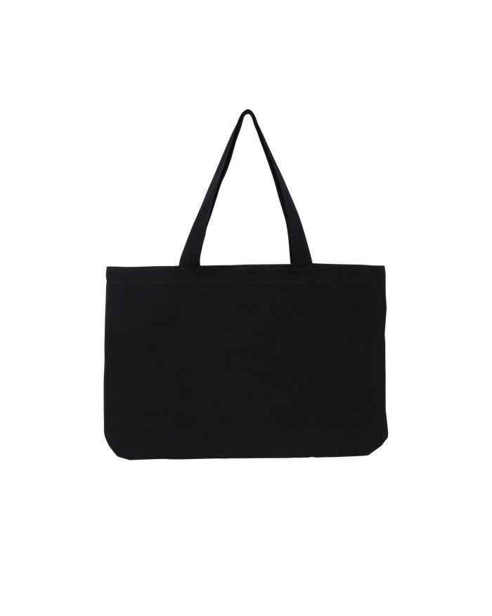OUTLINE CANVAS TOTE BAG - BLACK