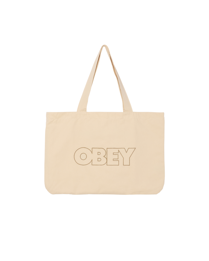 OUTLINE CANVAS TOTE BAG - NATURAL