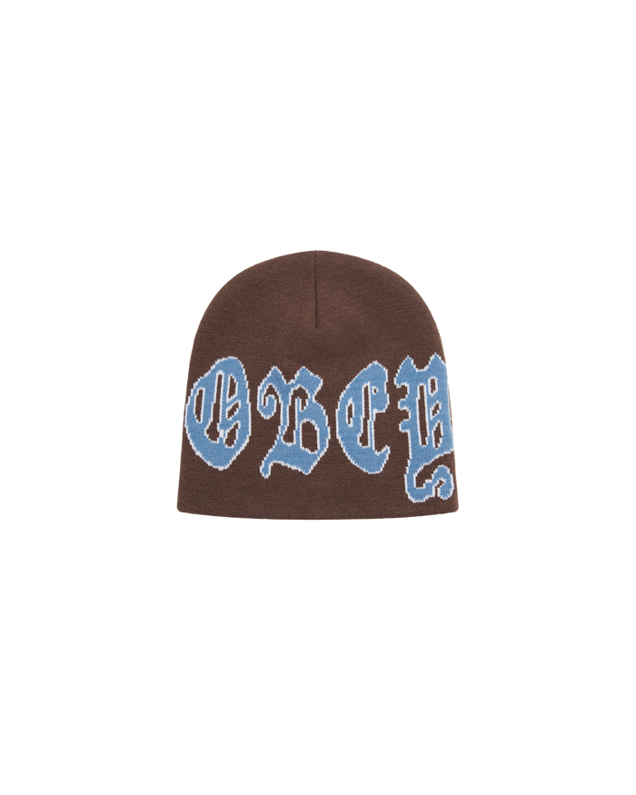 OBEY STINA BEANIE - DARK BROWN