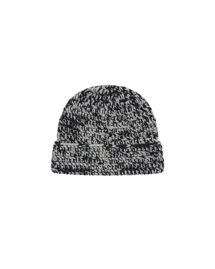 DESMOND CROTCHE BEANIE - BLACK MULTI