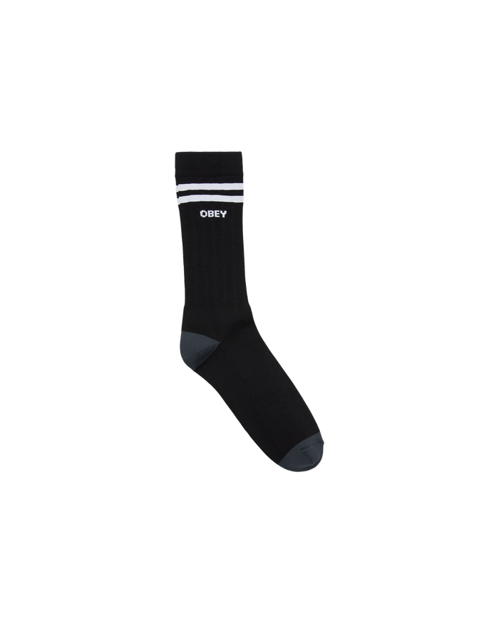 OBEY SOCCER SOCKS - BLACK / WHITE