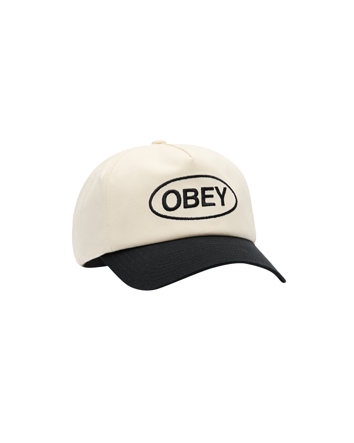 OBEY OVAL 5 PANEL STRAPBACK - FENCE CAMO MULTI