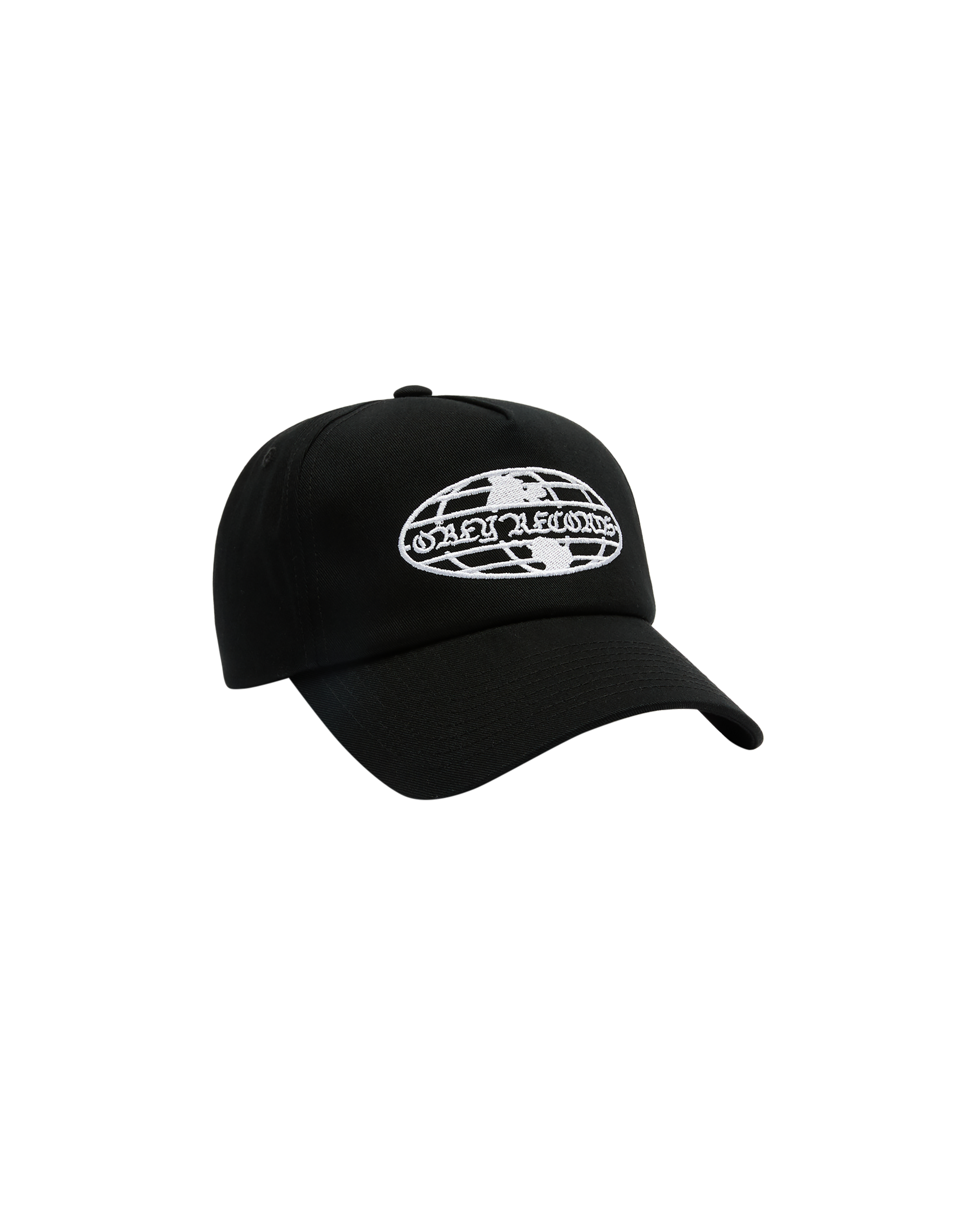 OBEY WORLD RECORDS5PANEL SNAPBACK - BLACK