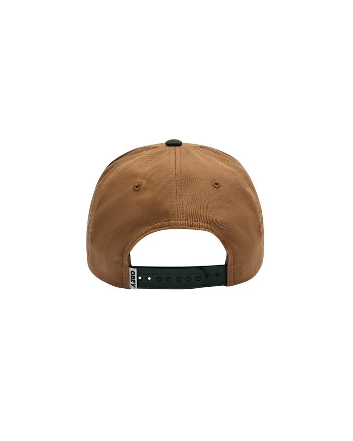 OBEY RANCH 5 PANEL SNAPBACK - DEEP FOREST MULTI