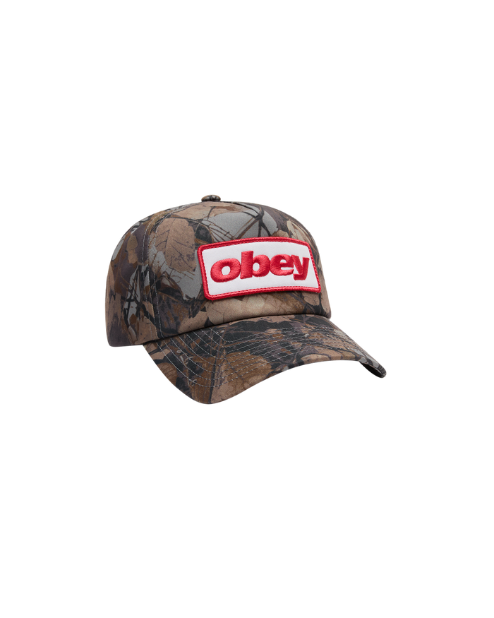 OBEY RANCH 5 PANEL SNAPBACK - FENCE CAMO MULTI