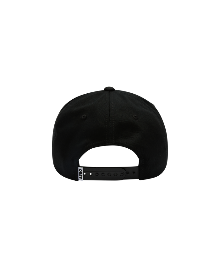 DESIGN INDUSTRIES 5PANEL SNAPBACK - BLACK