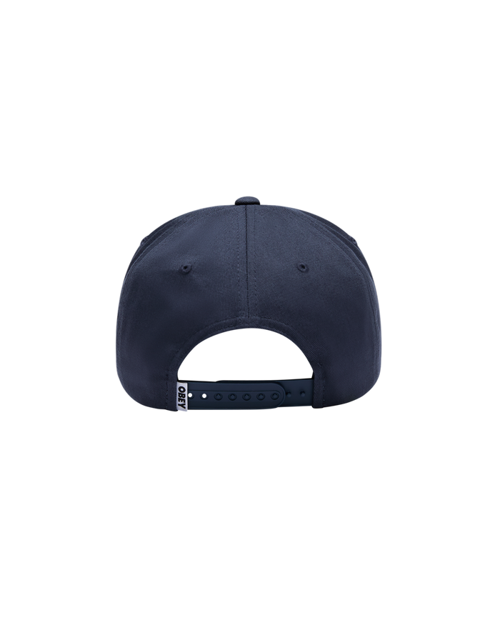 OBEY PICTURES 5 PANEL SNAPBACK - NAVY