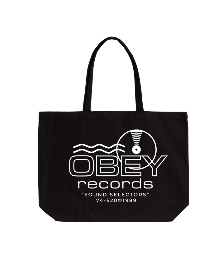 OBEY RECORDS SOUND WAVES TOTE