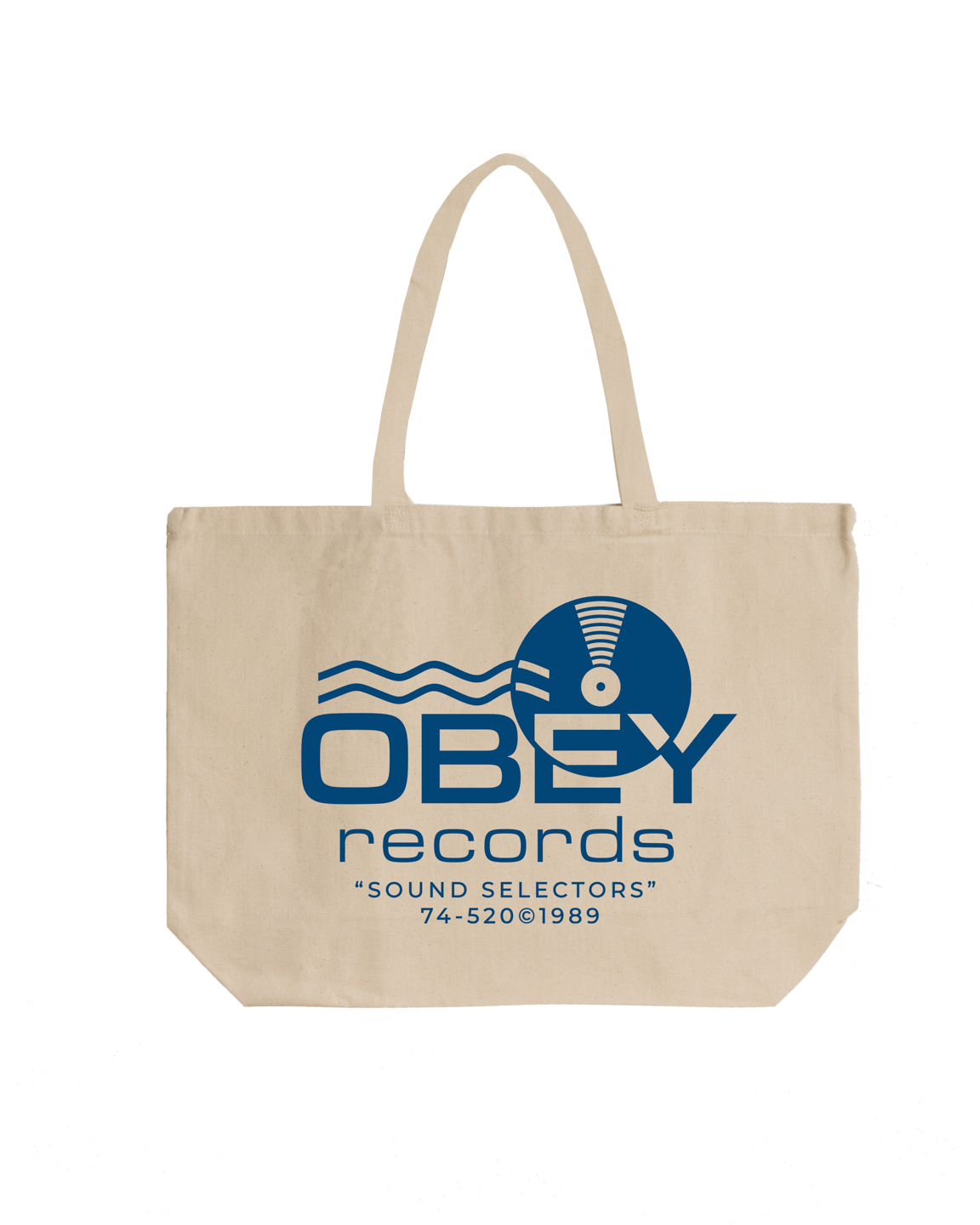 OBEY RECORDS SOUND WAVES TOTE