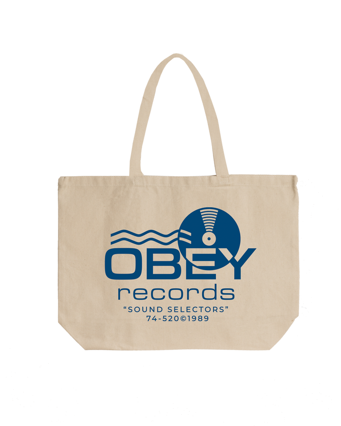 OBEY RECORDS SOUND WAVES TOTE