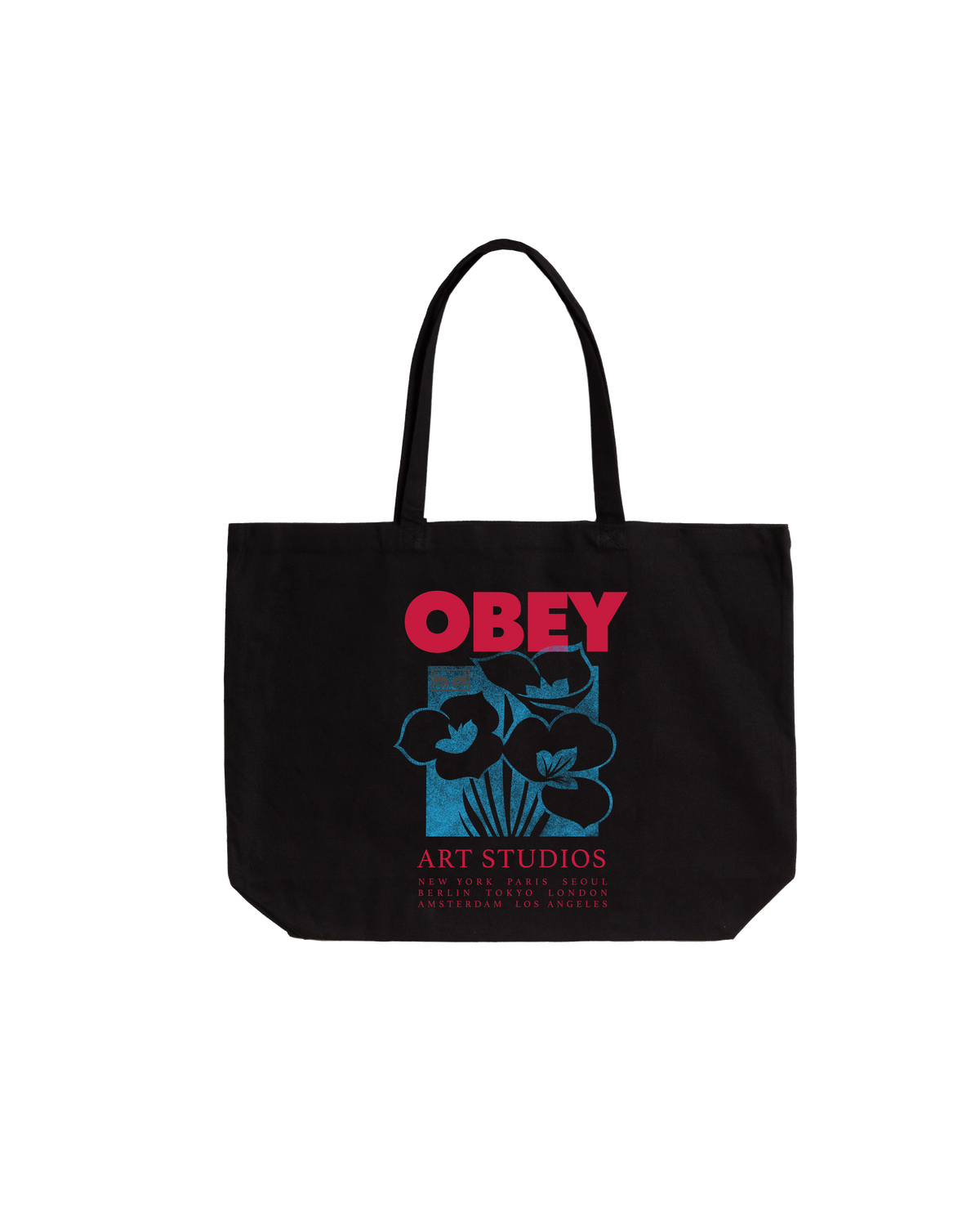 OBEY ART STUDIO FLOWERS - BLACK