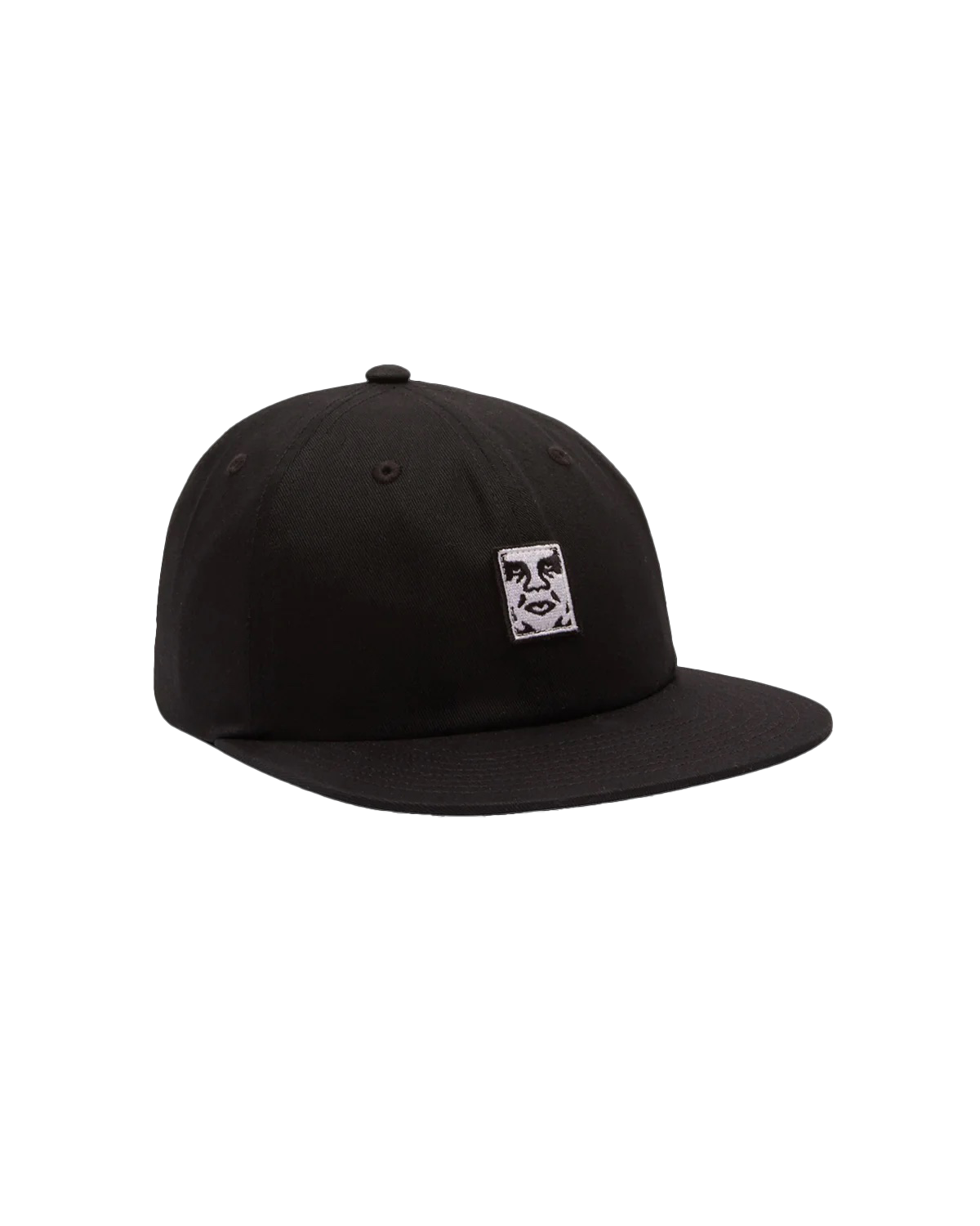 ICON PATCH 6 PANEL STRAPBACK - BLACK
