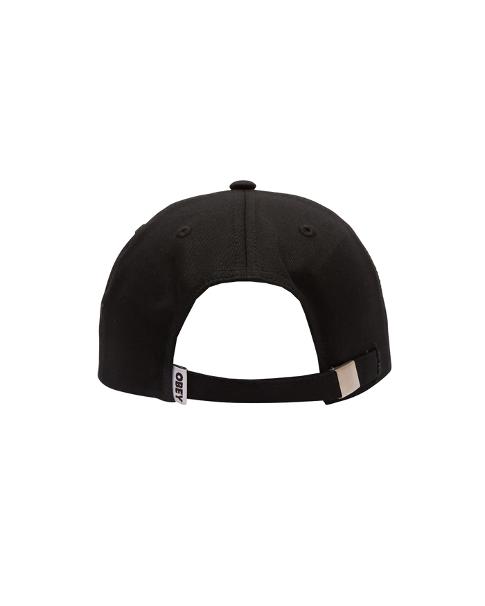 ICON PATCH 6 PANEL STRAPBACK - BLACK