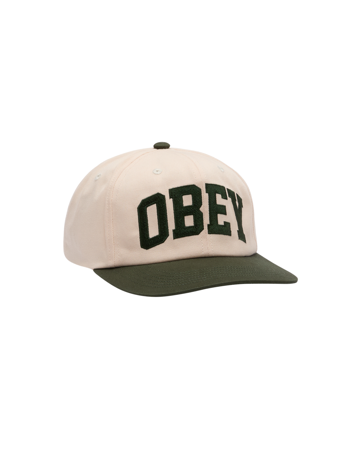OBEY COLLEGIATE 6 PANEL STRAPBACK - CEDAR MULTI