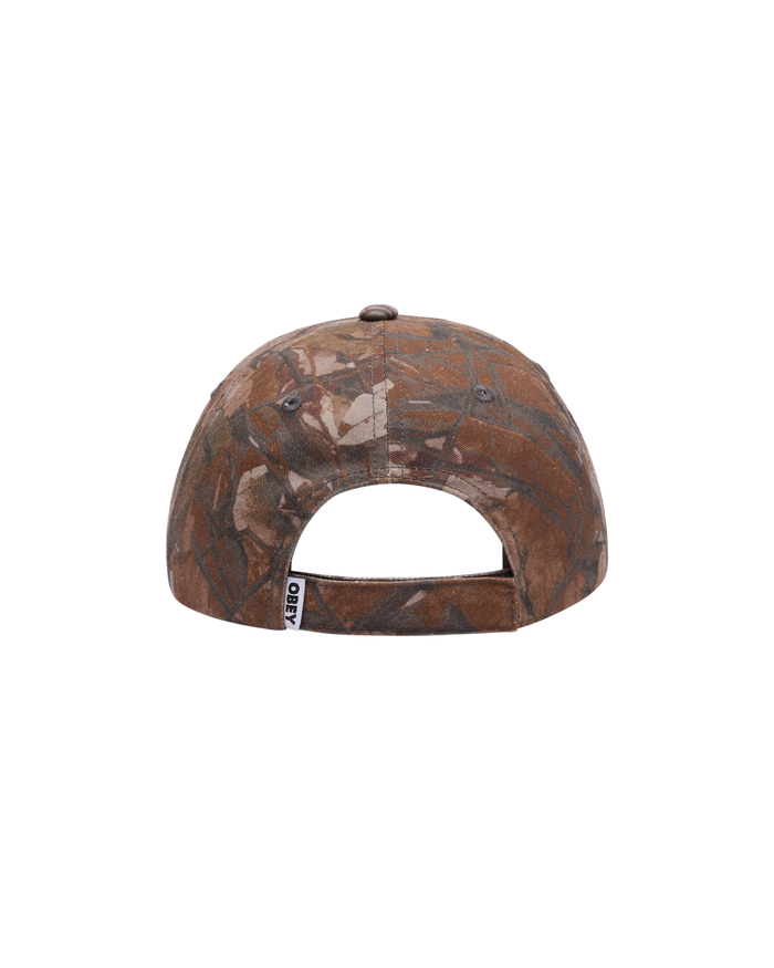 OBEY DUSTER 6 PANEL VELCRO BACK - FENCE CAMO MULTI