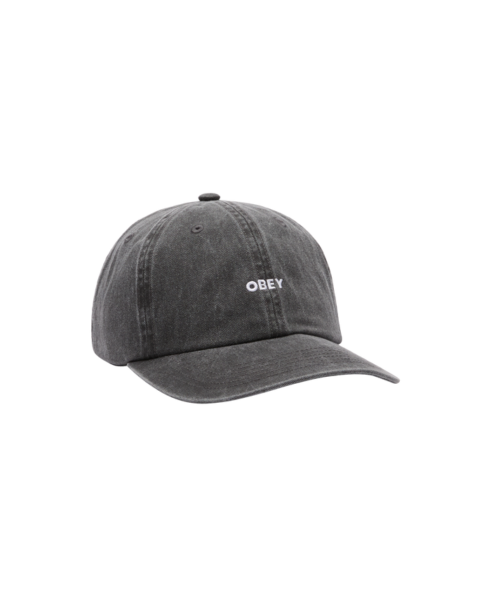 PIGMENT BOLD 6 PANEL STRAPBACK - PIGMENT BLACK