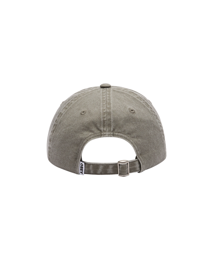 PIGMENT BOLD 6 PANEL STRAPBACK - PIGMENT OLIVE