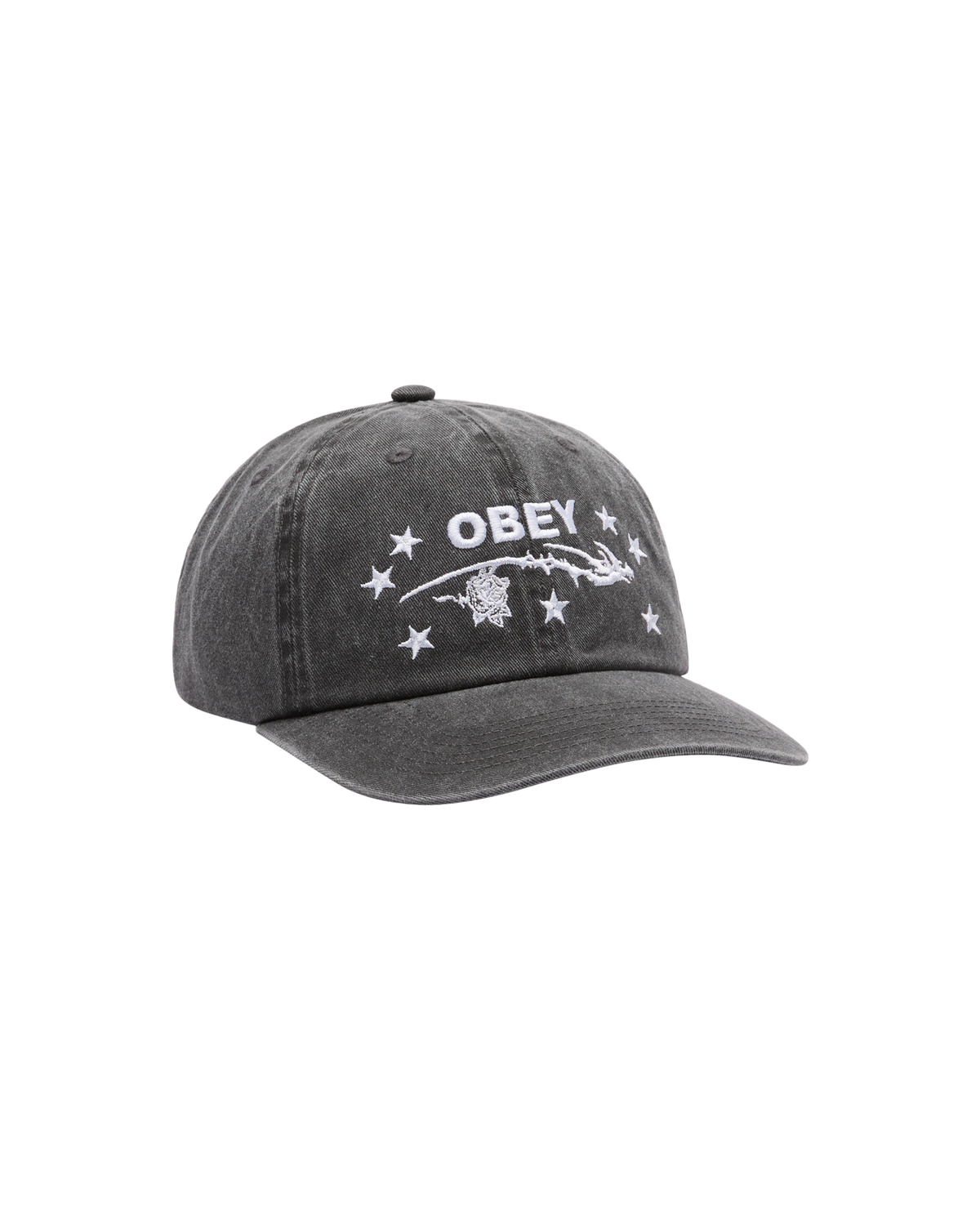 OBEY PENN PIGMENT 6 PANEL VELCRO BACK - PIGMENT BLACK