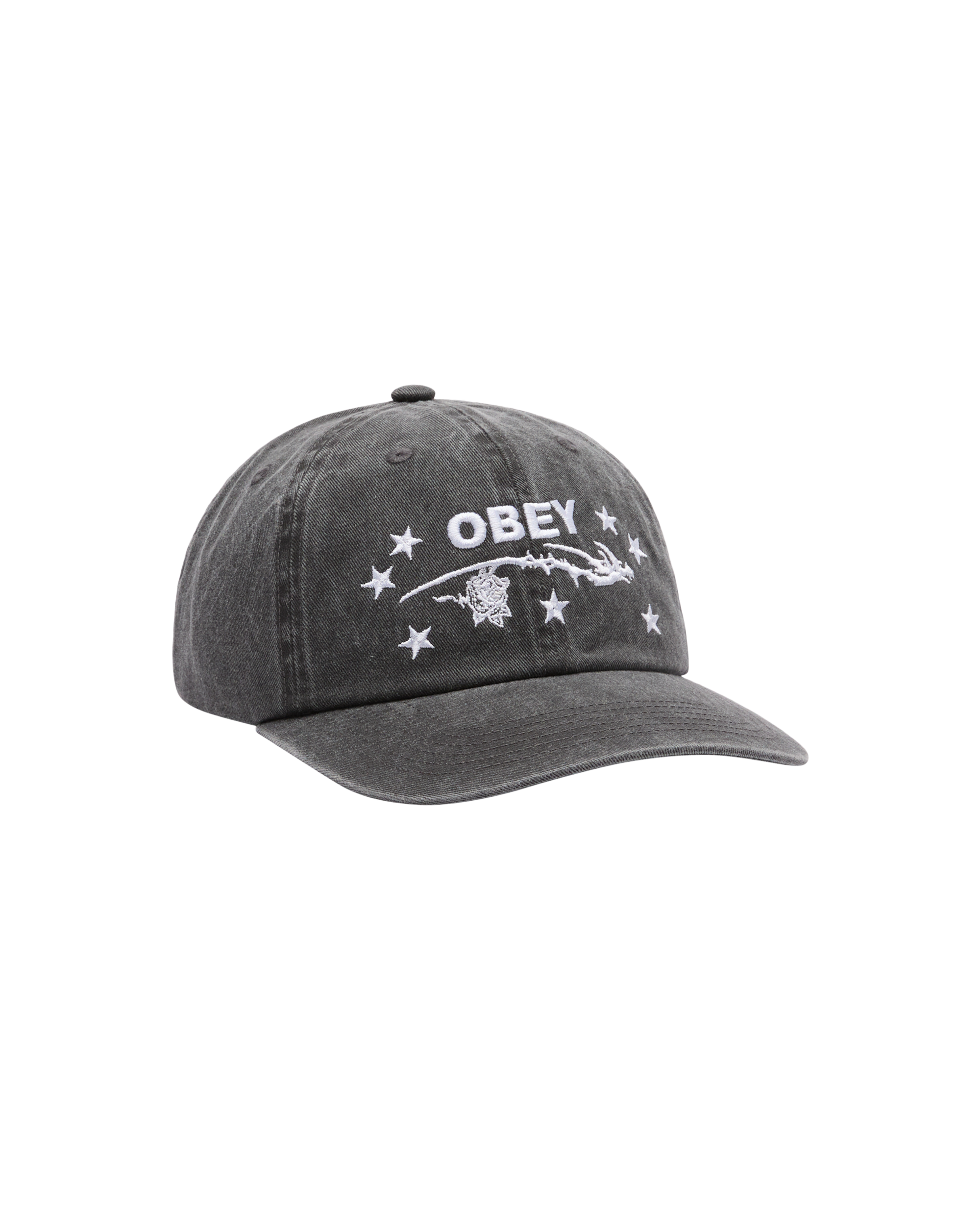 OBEY PENN PIGMENT 6 PANEL VELCRO BACK - PIGMENT BLACK