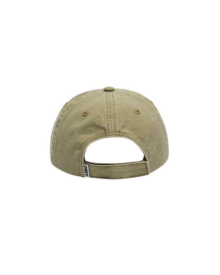 PIGMENT RECORDS6PANEL VELCRO BACK - PIGMENT KHAKI MULTI