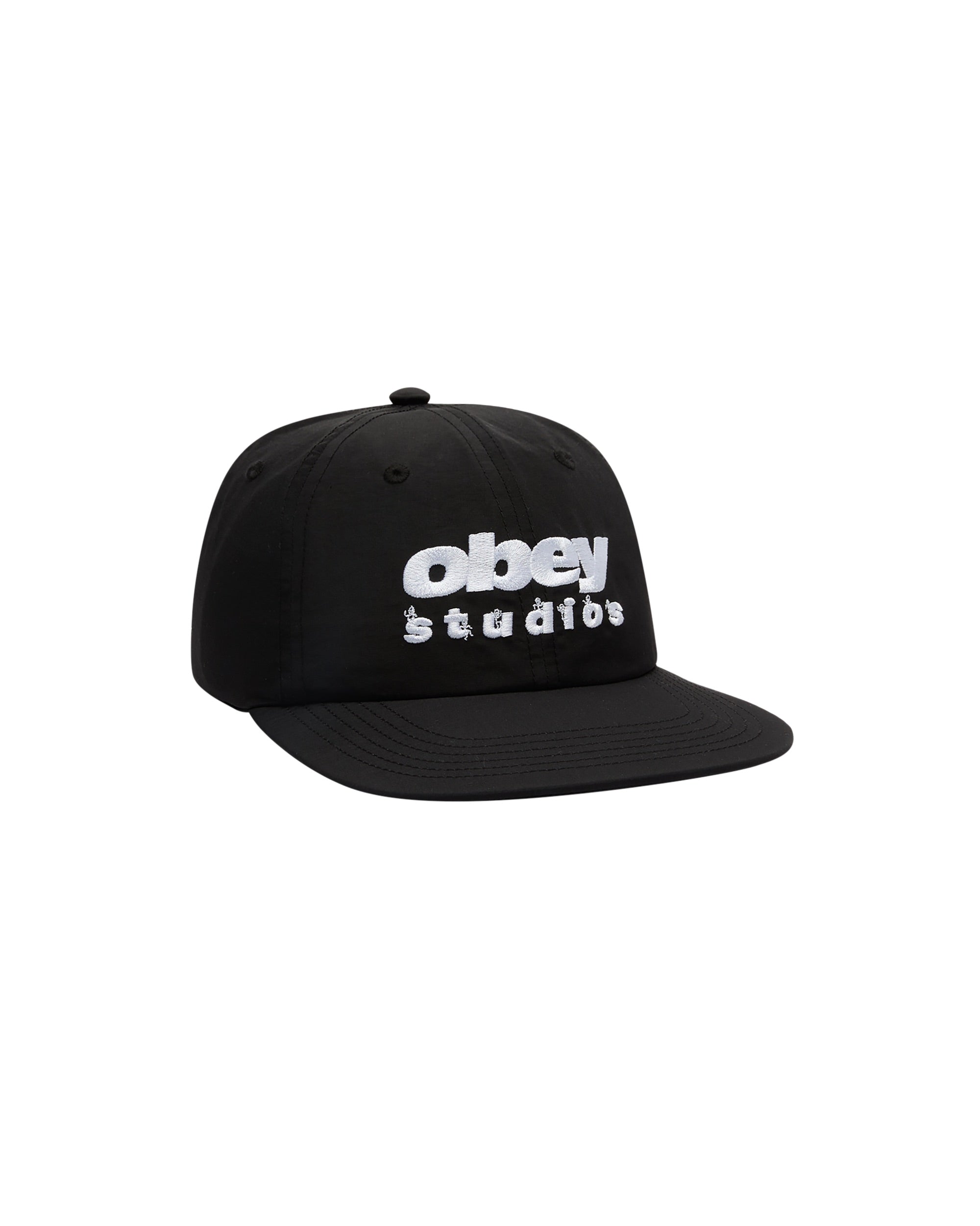 DANCE STUDIO NYLON6PANEL STRAPBACK - BLACK