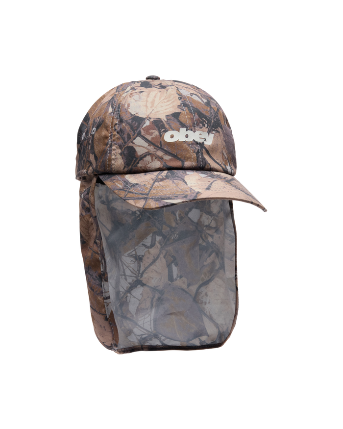 OBEY SAHARA 6 PANEL TRAIL CAP - FENCE CAMO MULTI