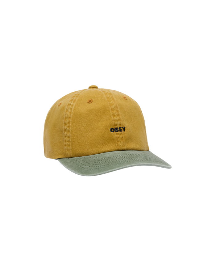 PIGMENT OBEY BOLD 6 PANEL STRAPBACK - PIGMENT MUSTARD MULTI