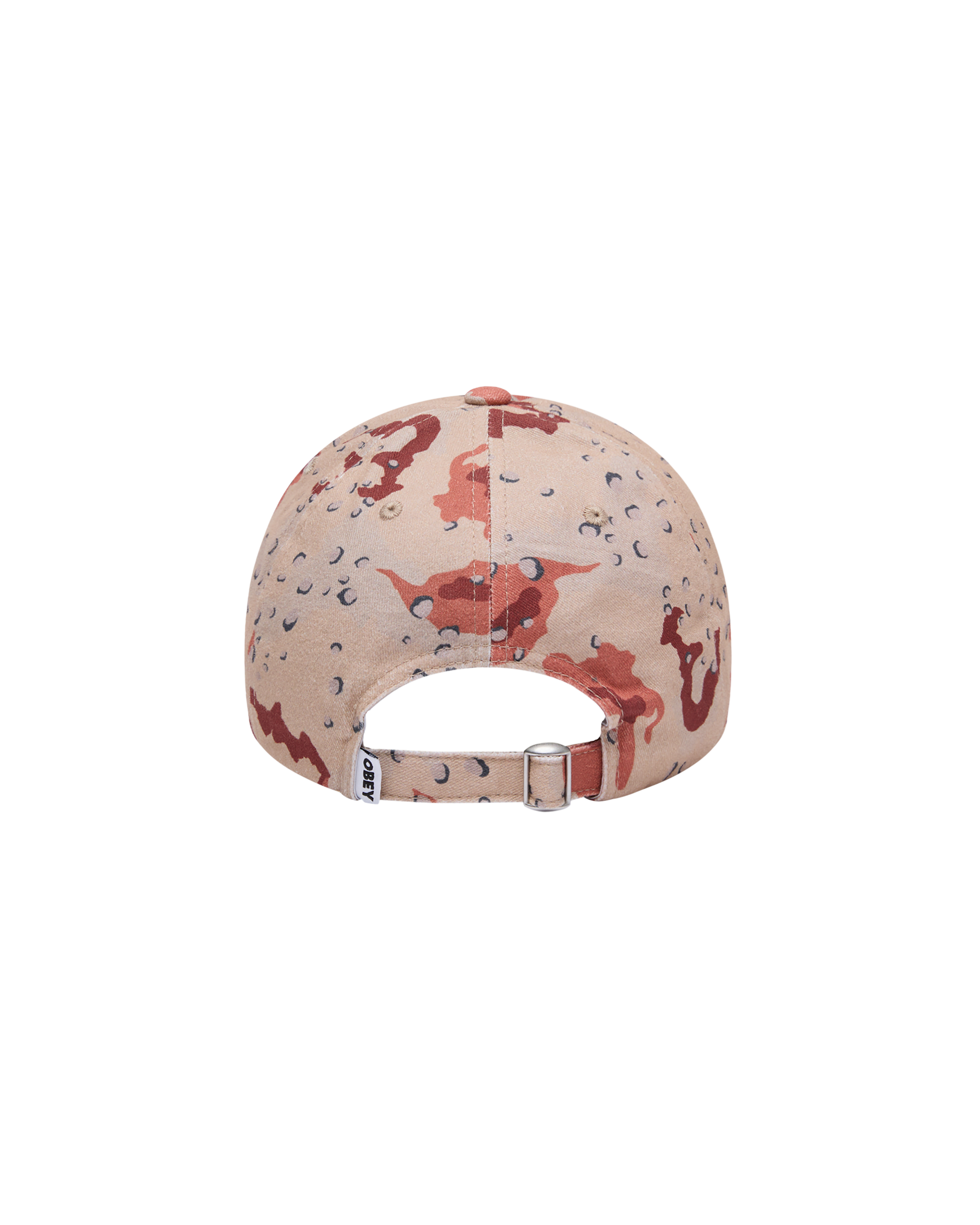 PIGMENT OBEY BOLD 6 PANEL STRAPBACK - SAND CAMO MULTI