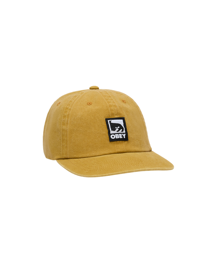 PIGMENT LABEL 6 PANEL VELCRO BACK - PIGMENT MUSTARD