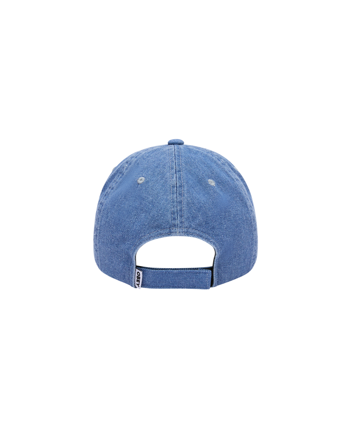 SUPERNOVA 6PANEL DENIM VELCRO BACK - LIGHT INDIGO