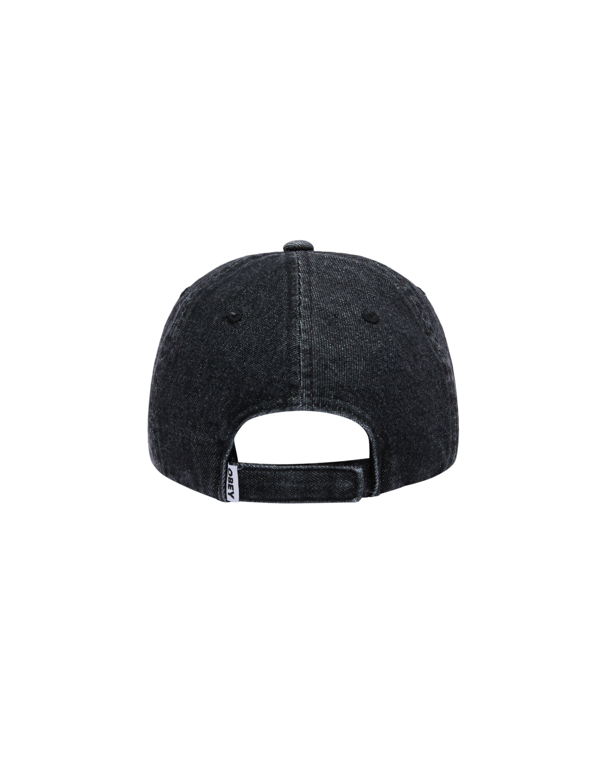 PIGMENT FLAMES 6 PANEL VELCRO BACK - FADED BLACK