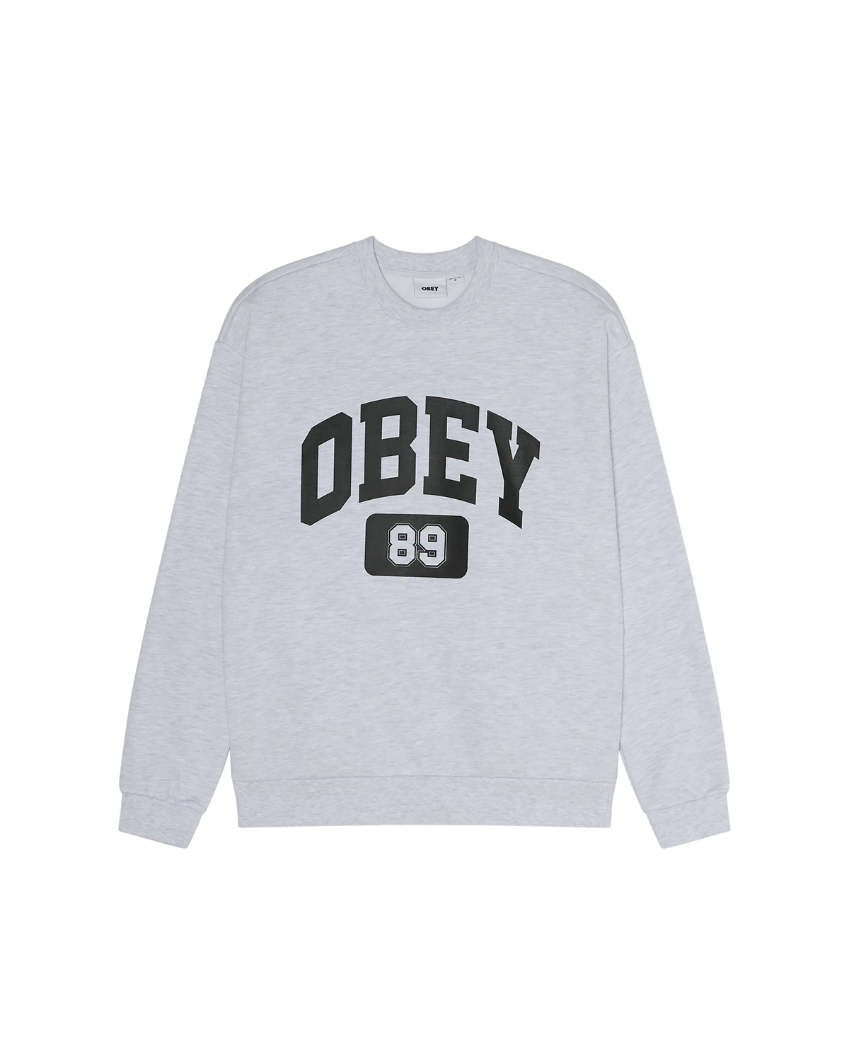 OBEY ACADEMY CREWNECK - ASH GREY