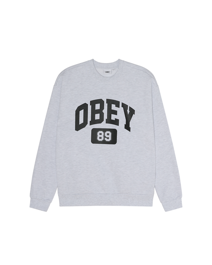 OBEY ACADEMY CREWNECK - ASH GREY