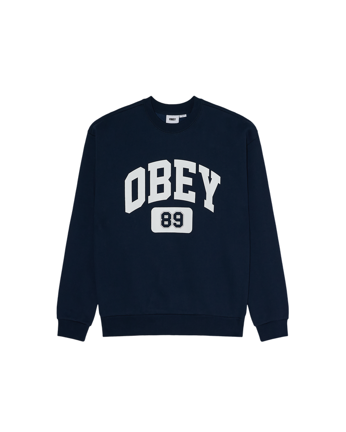 OBEY ACADEMY CREWNECK - PIGMENT BLUE