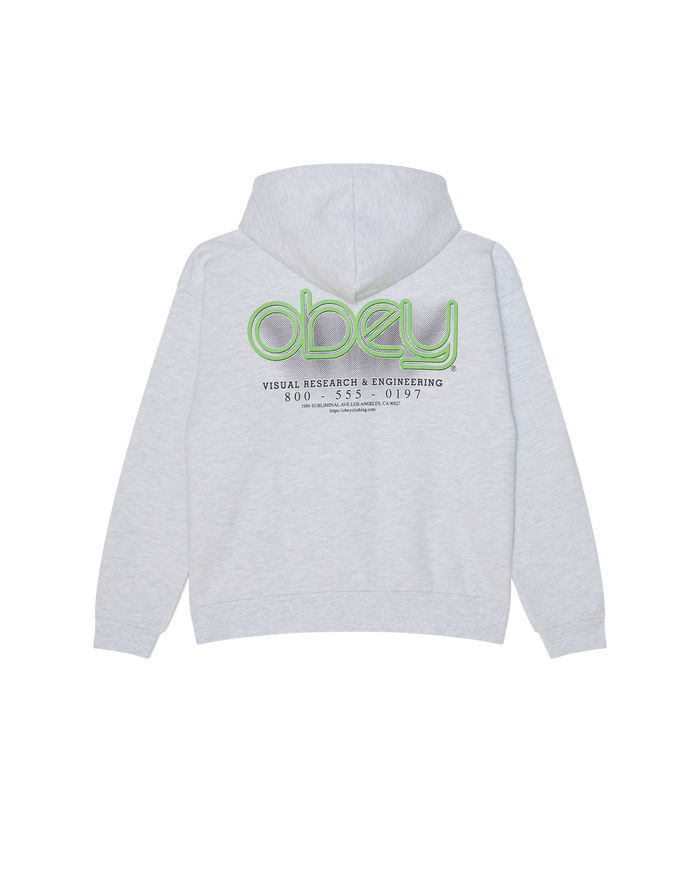 OBEY VISUALS EXTRA HEAVY PULLOVER - ASH GREY