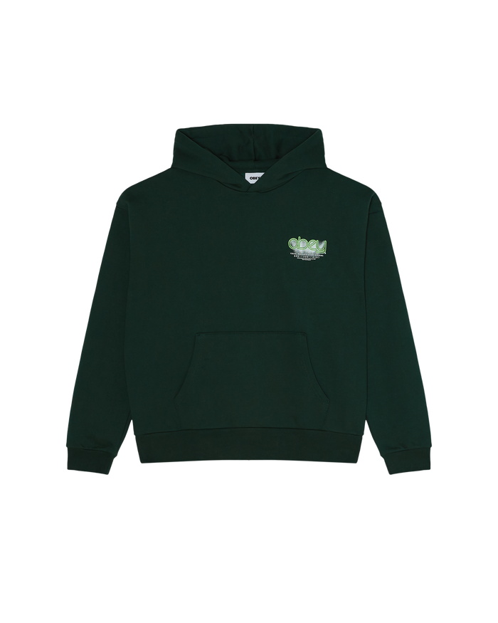 OBEY VISUALS EXTRA HEAVY PULLOVER - GREEN GABLES