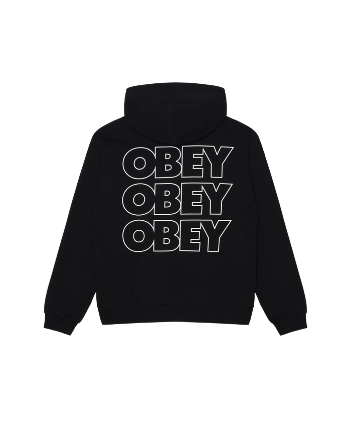 TREBLE EXTRA HEAVY PULLOVER - BLACK