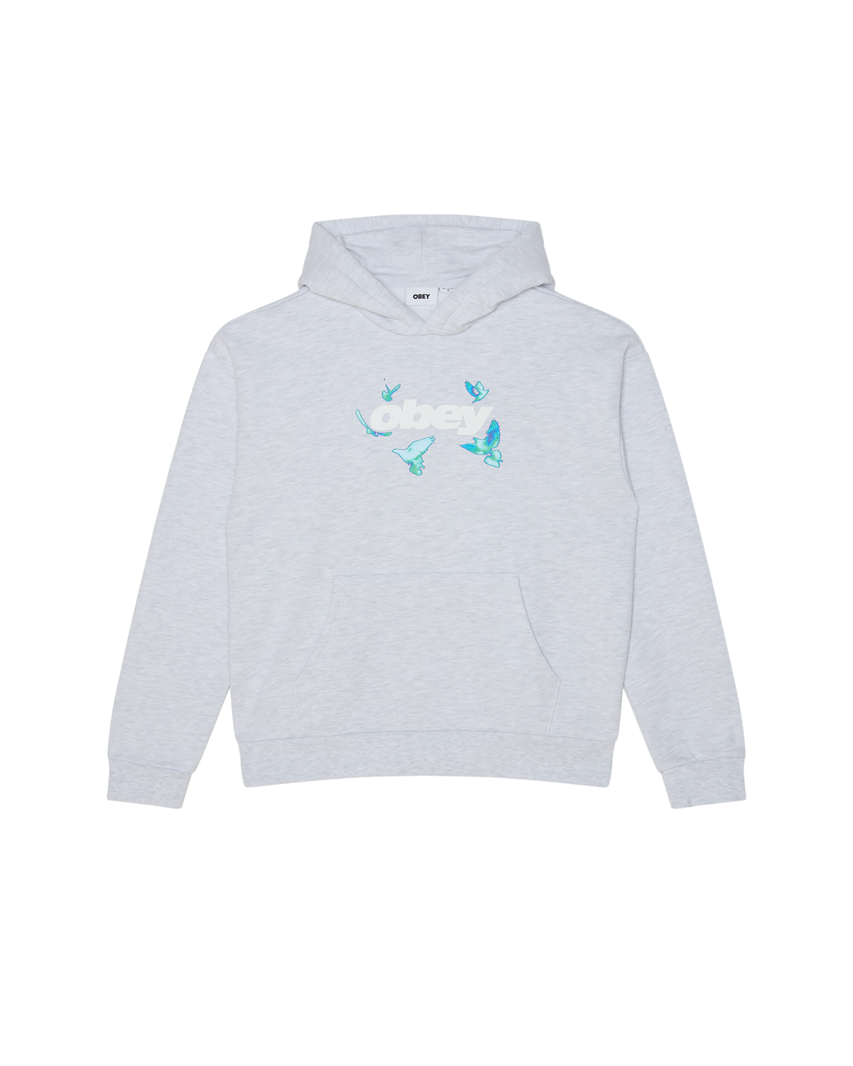 DOVES PULLOVER HOOD - ASH GREY