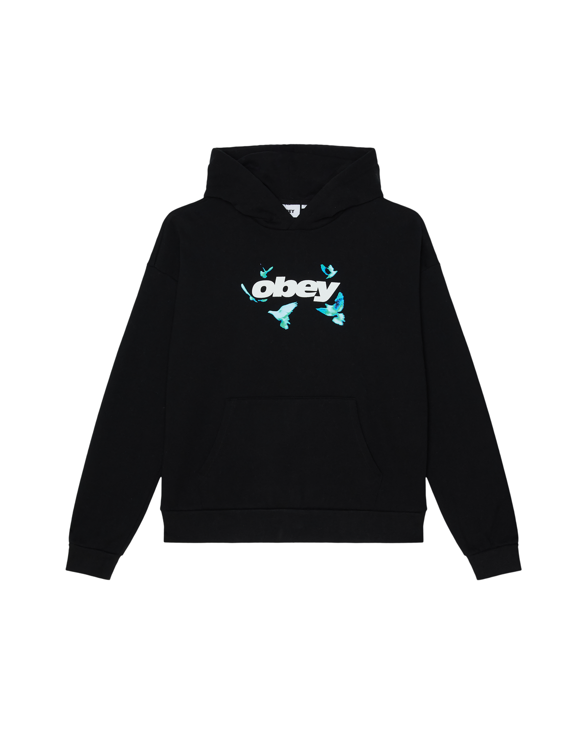 DOVES PULLOVER HOOD - BLACK