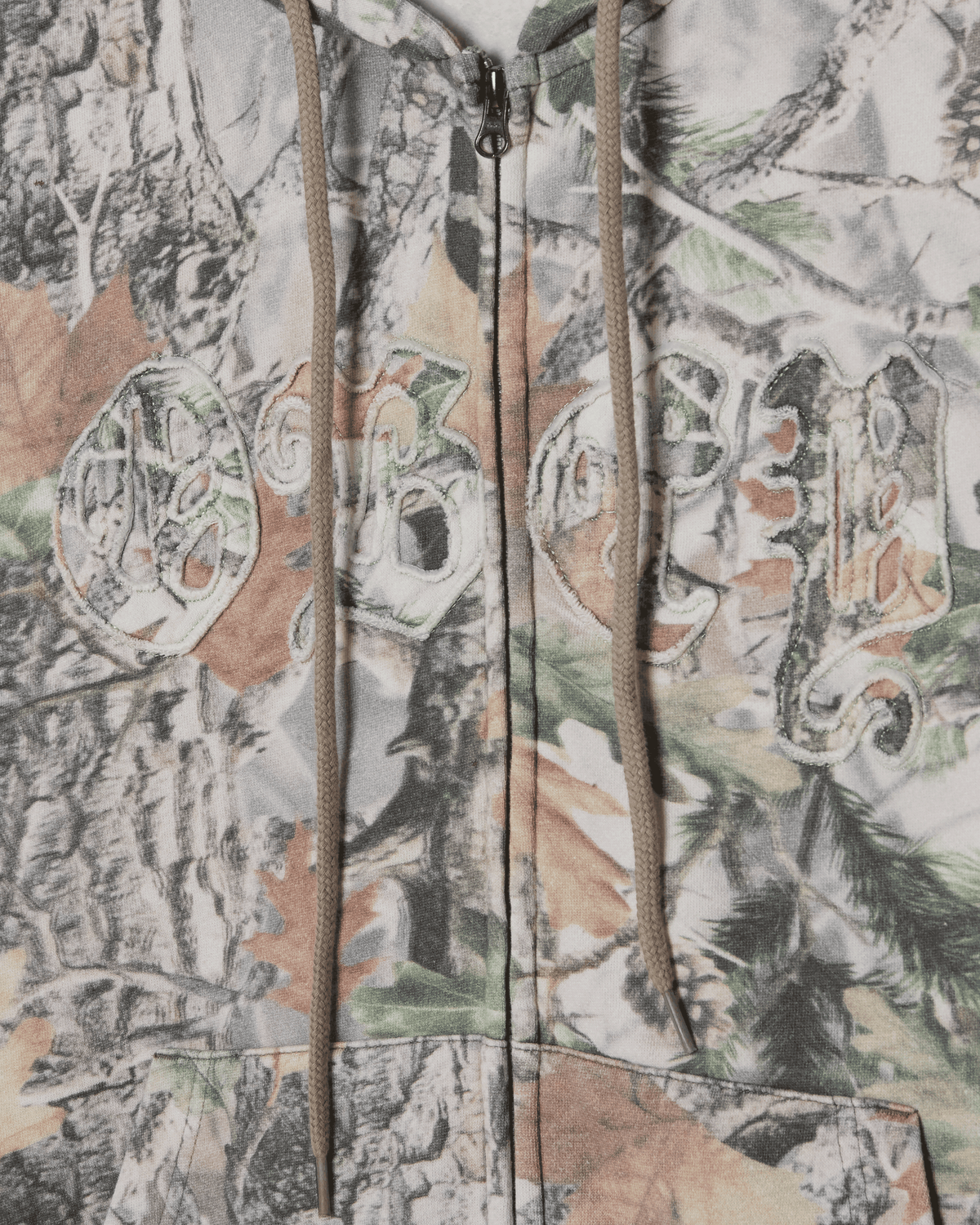 GOTHIC ZIP HOOD - DUSTY VINTAGE WOOD CAMO