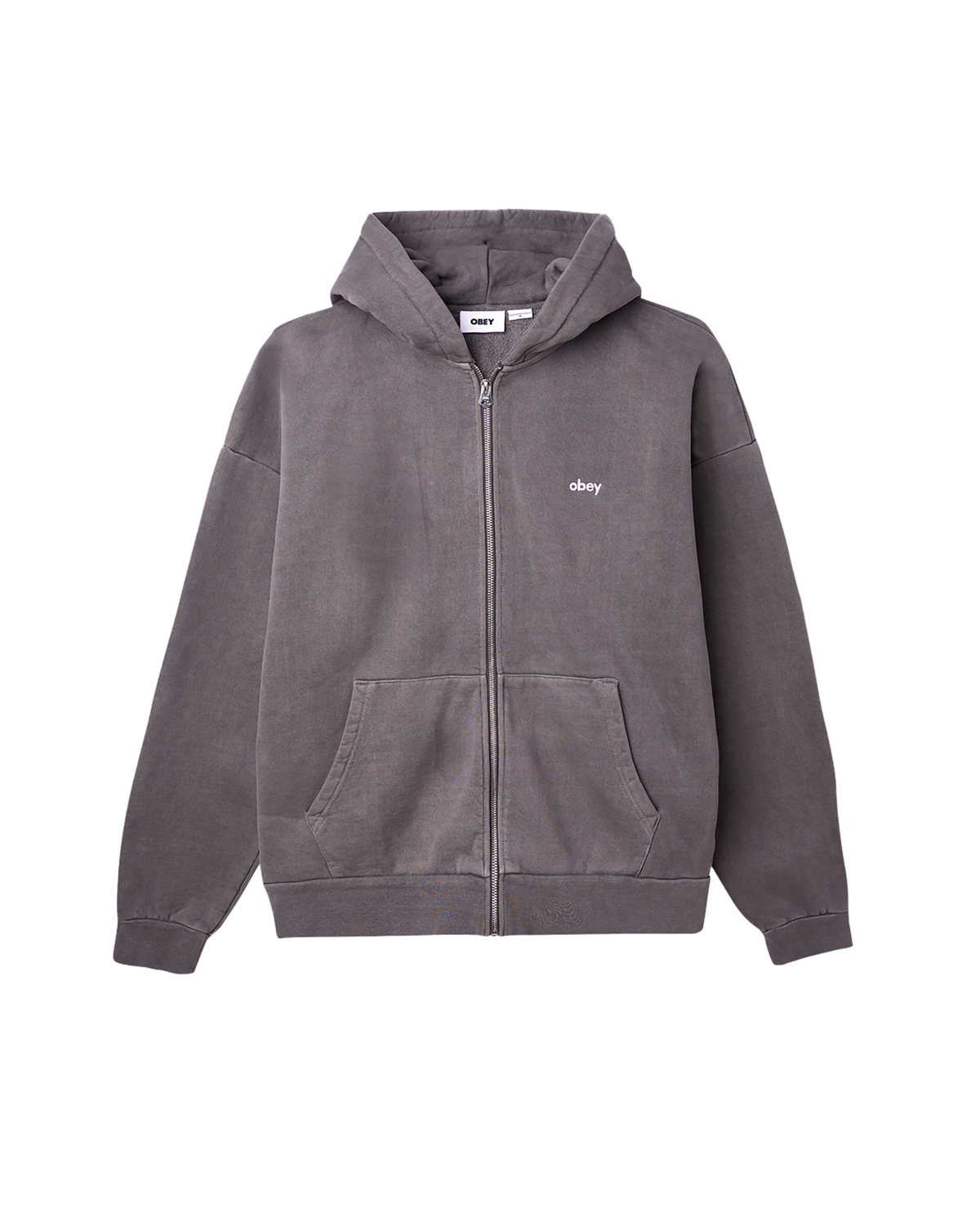 LOWERCASE PIGMENT ZIP HOOD - PIGMENT DIGITAL BLACK