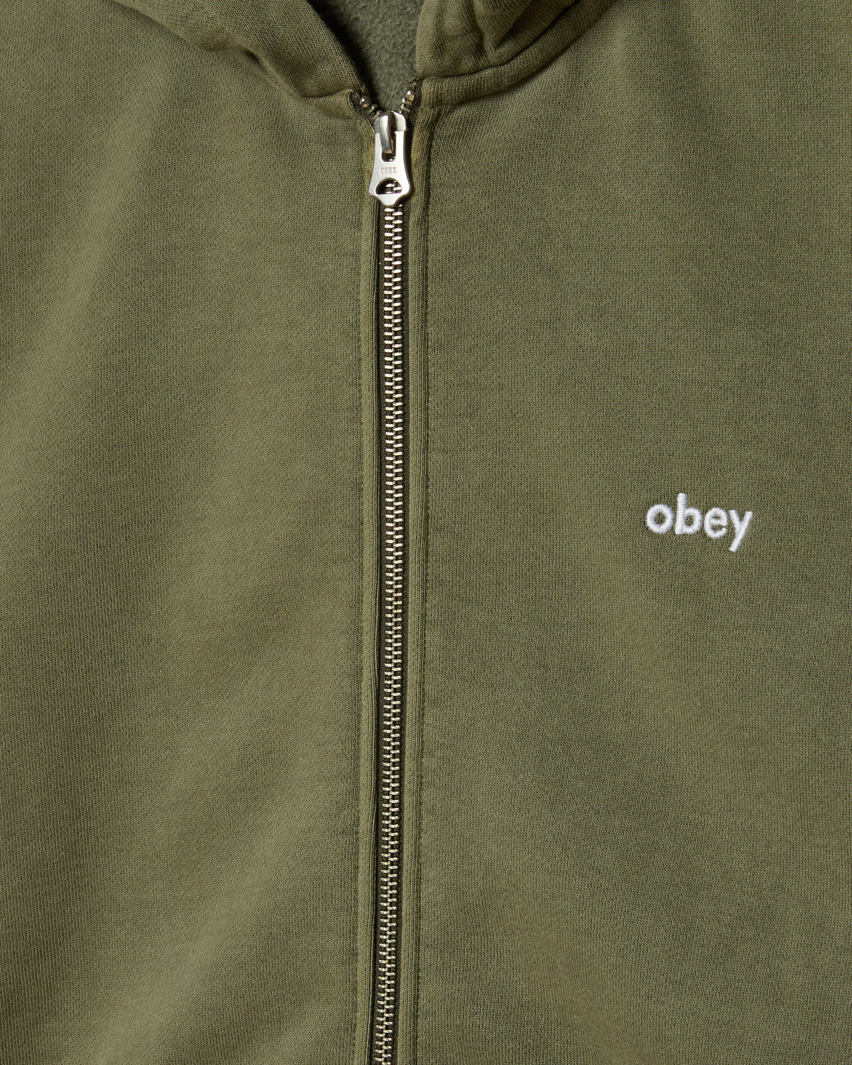 LOWERCASE PIGMENT ZIP HOOD - PIGMENT DEEP LICHEN GREEN