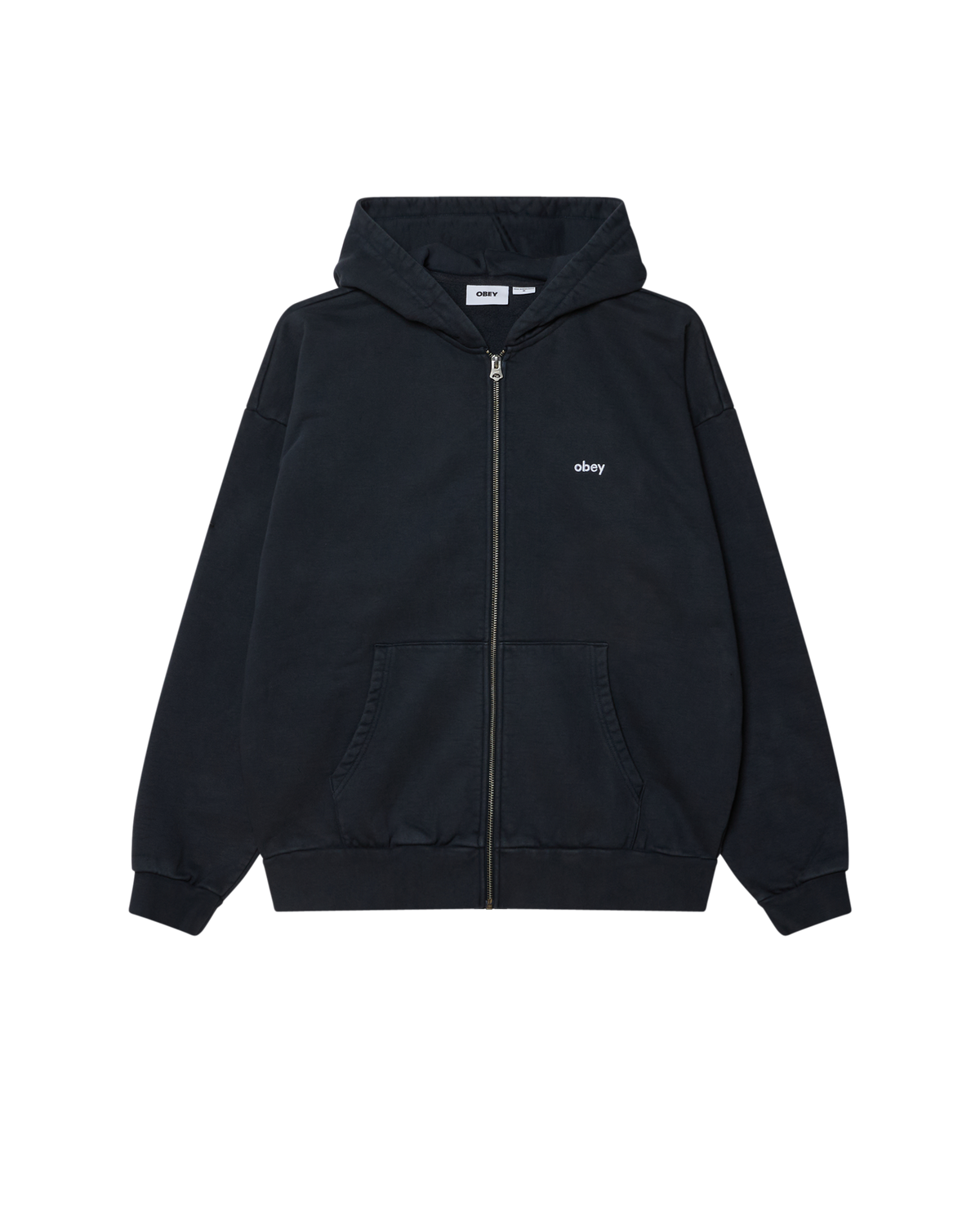 LOWERCASE PIGMENT ZIP HOOD - PIGMENT DARK NAVY