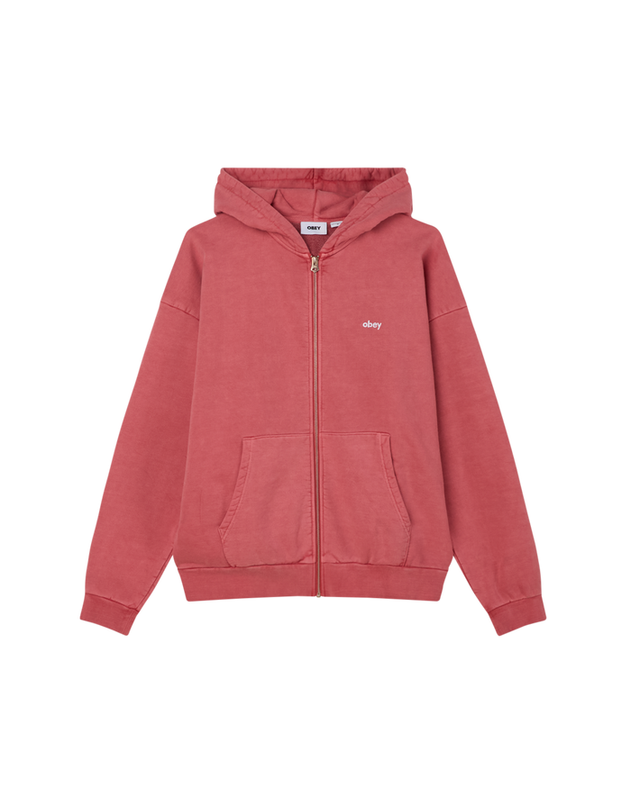 LOWERCASE PIGMENT ZIP HOOD