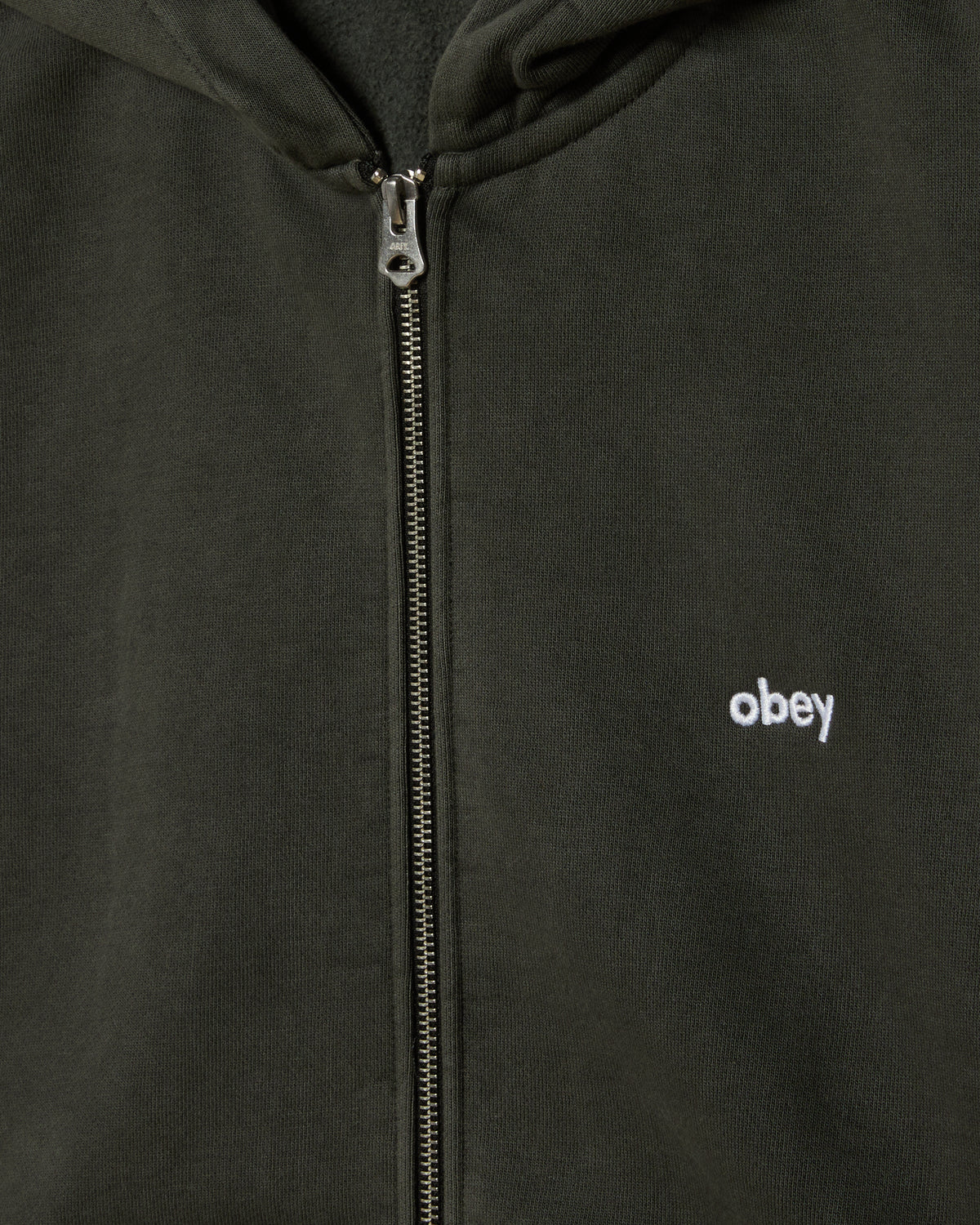 LOWERCASE PIGMENT ZIP HOOD - PIGMENT PIRATE BLACK