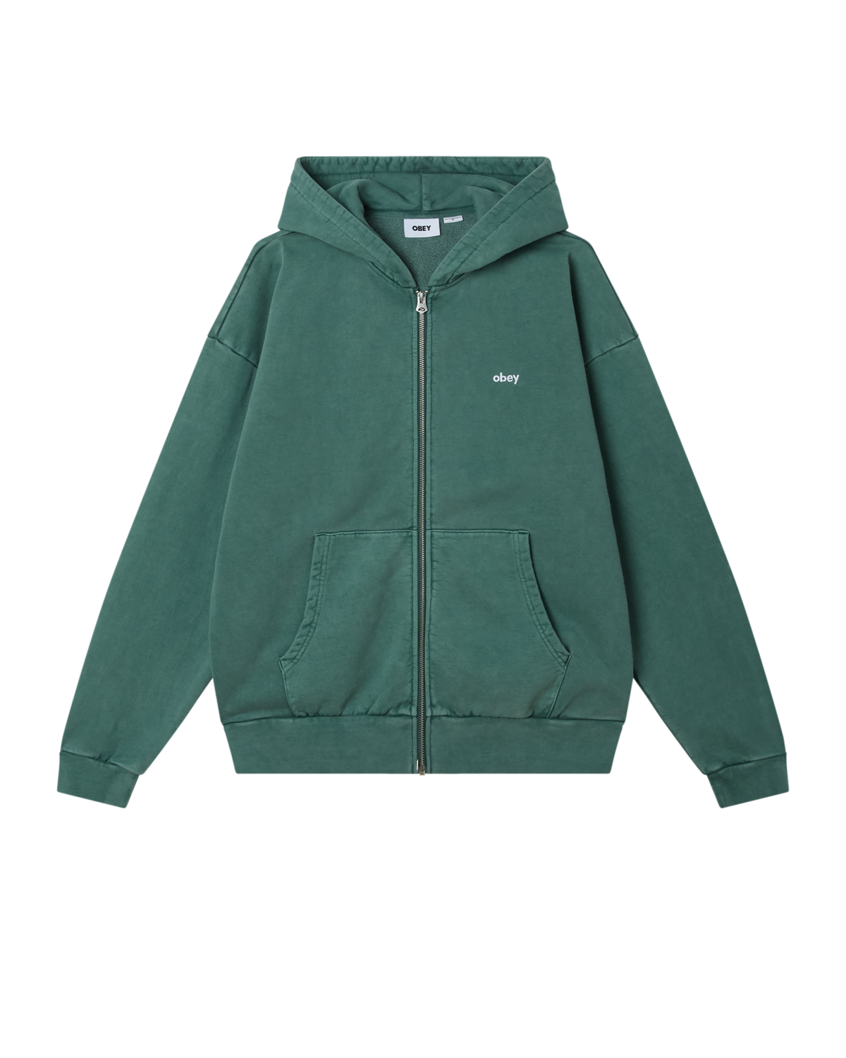 LOWERCASE PIGMENT ZIP HOOD - PIGMENT PINE NEEDLE