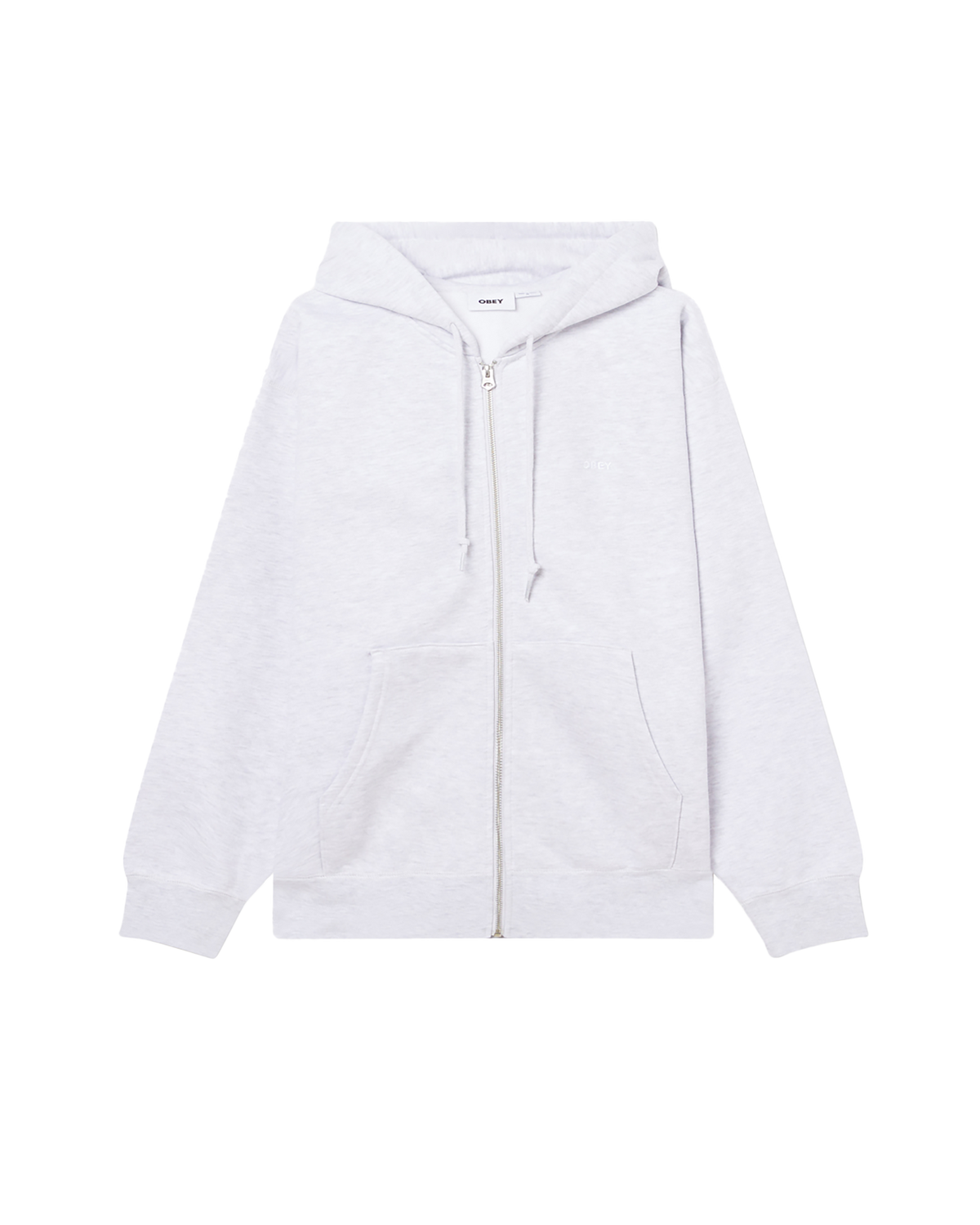 ESTABLISHED WORKS BOLD ZIP HOOD II - ASH GREY