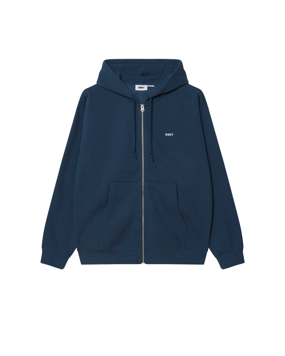 ESTABLISHED WORKS BOLD ZIP HOOD II - DARK DENIM